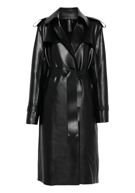 Trench con cintura in nero Norma kamali - donna